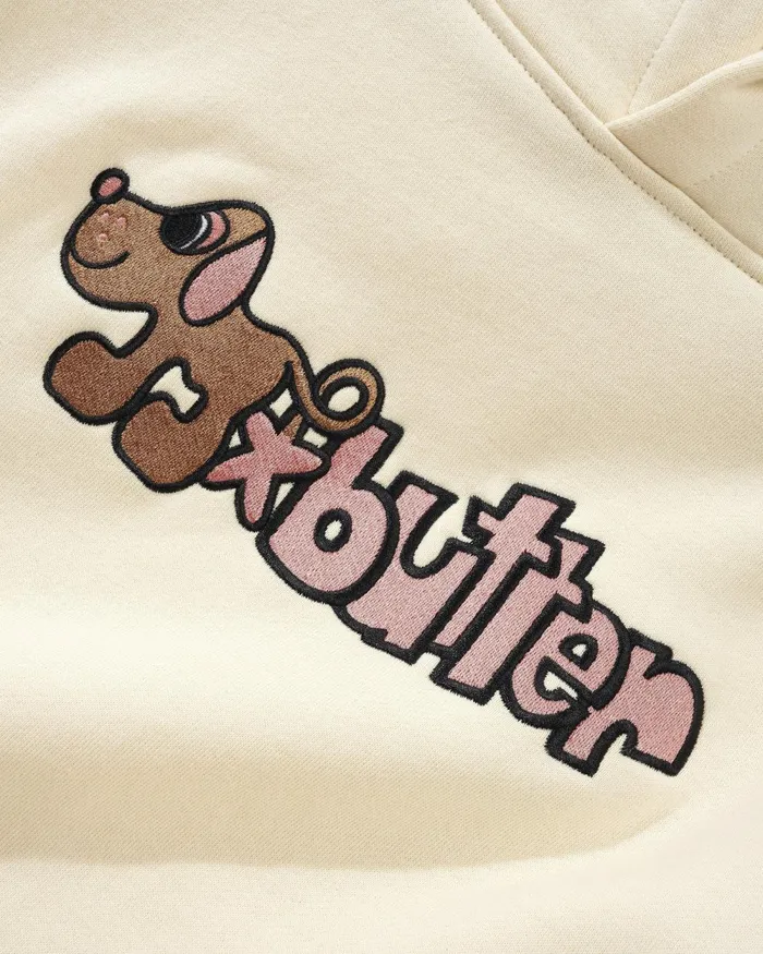 Fleece Men Butter Goods Pooch Pullover Hood Cream Fleece Men Butter Goods Pooch Pullover Hood Cream