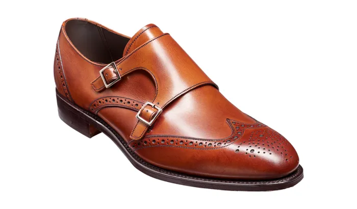 Fleet 8211 Antique Rosewood Calf Mens Barker Shoes Brogues