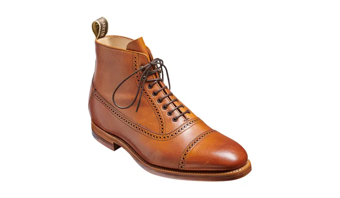 Foley 8211 Tan Soft Grain Mens Barker Shoes Boots