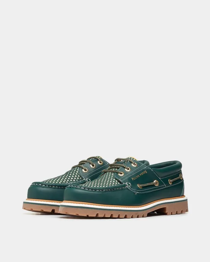 FP Boatshoe Green MenWomen Filling Pieces Loafers and Dress Shoes