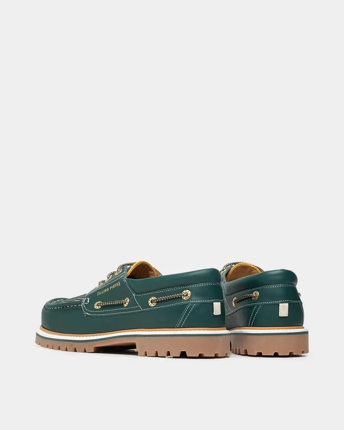 FP Boatshoe Green MenWomen Filling Pieces Loafers and Dress Shoes