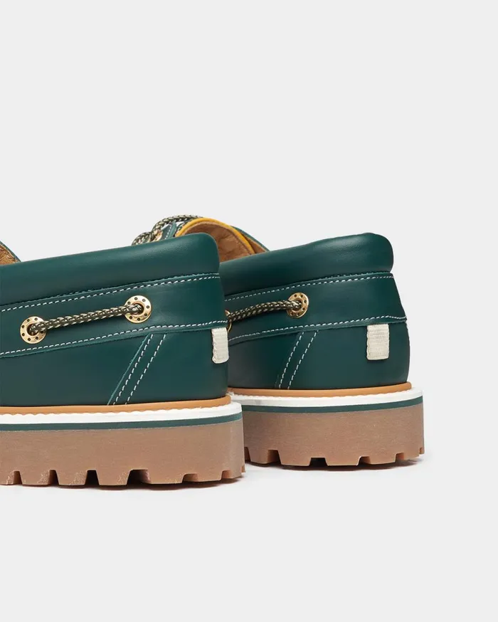 FP Boatshoe Green MenWomen Filling Pieces Loafers and Dress Shoes