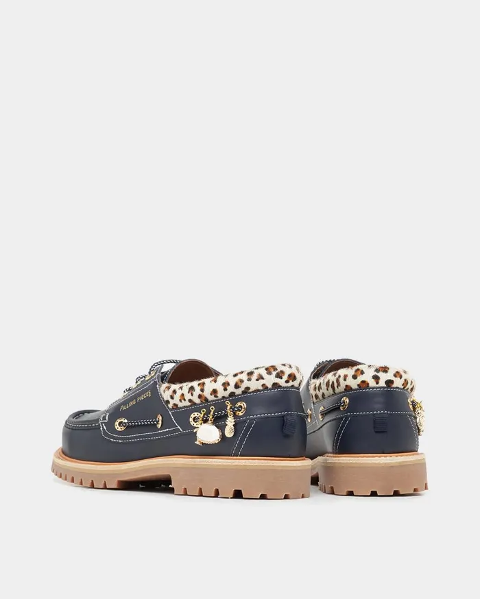 FP Boatshoe Mix Black WomenMen Filling Pieces Loafers and Dress Shoes