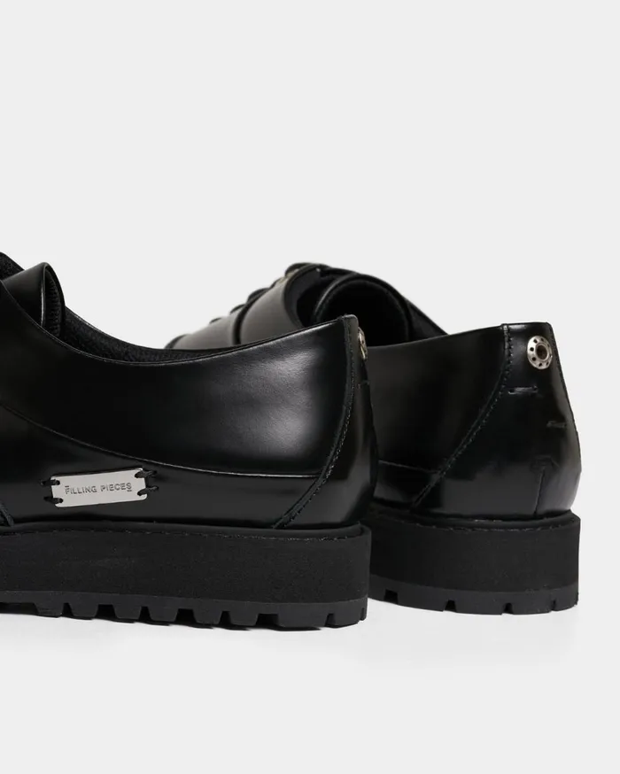 FP Derby All Black MenWomen Filling Pieces Loafers and Dress Shoes