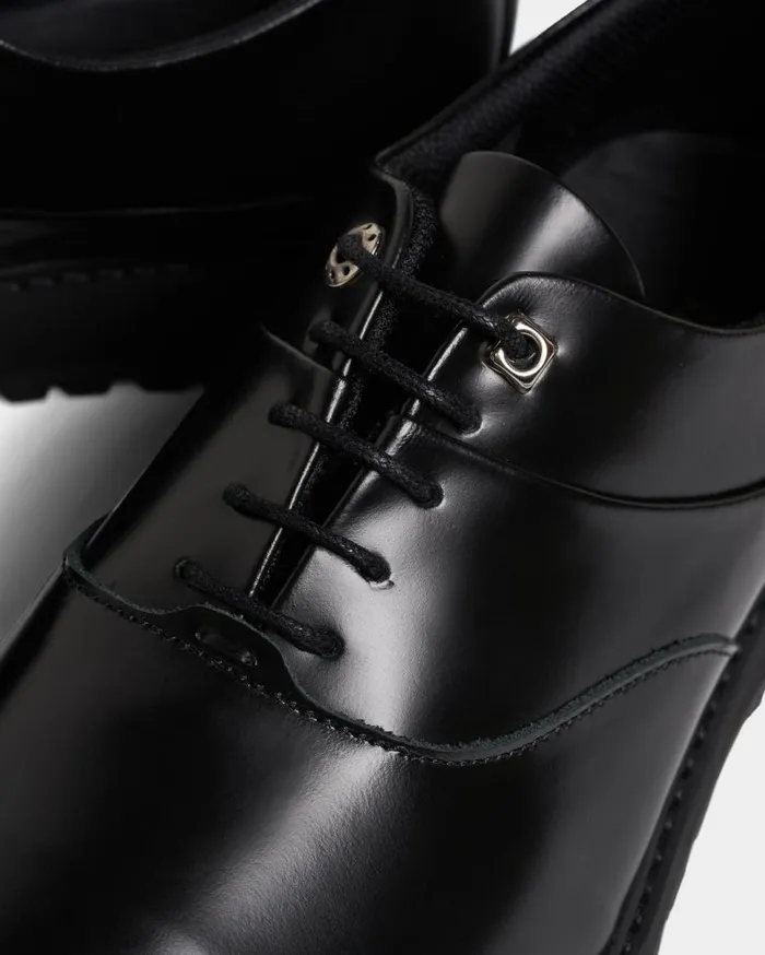 FP Derby All Black MenWomen Filling Pieces Loafers and Dress Shoes