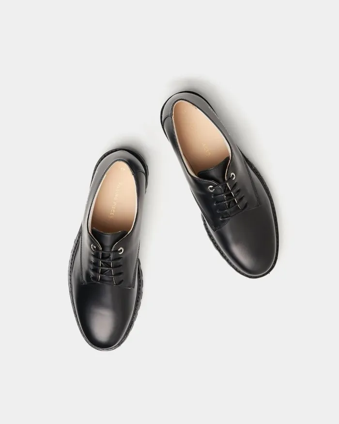 FP Dress Up Black WomenMen Filling Pieces Loafers and Dress Shoes