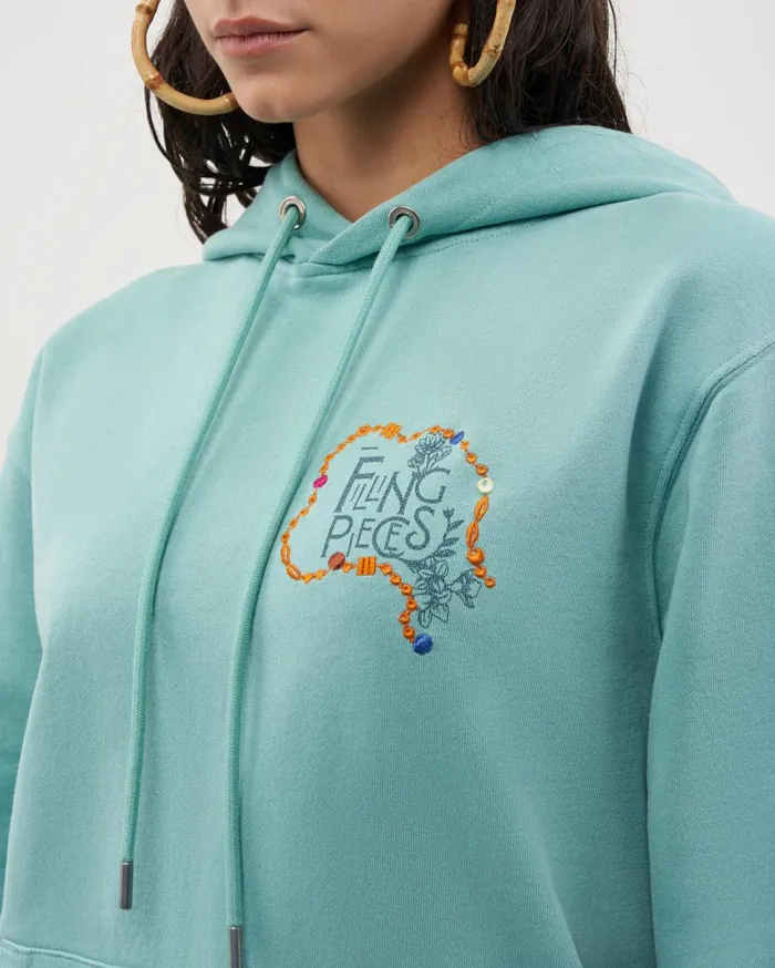 FP Studio Hoodie FP Beads Aqua Blue MenWomen Filling Pieces Hoodies and Sweatshirts