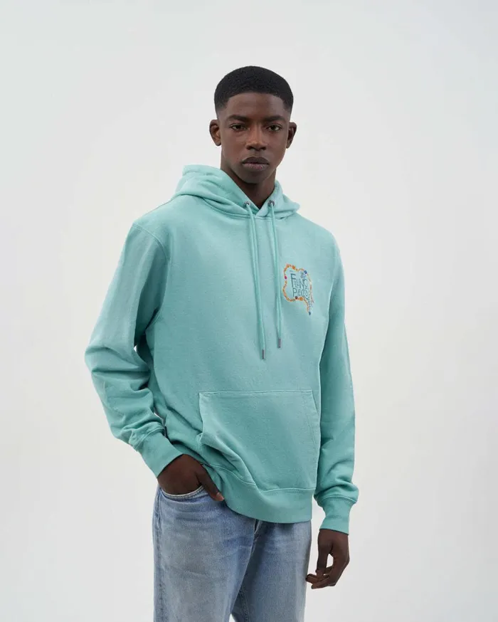 FP Studio Hoodie FP Beads Aqua Blue WomenMen Filling Pieces Hoodies and Sweatshirts