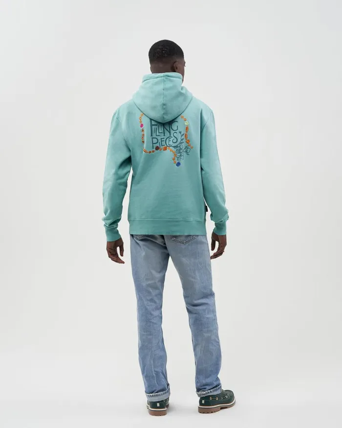 FP Studio Hoodie FP Beads Aqua Blue WomenMen Filling Pieces Hoodies and Sweatshirts