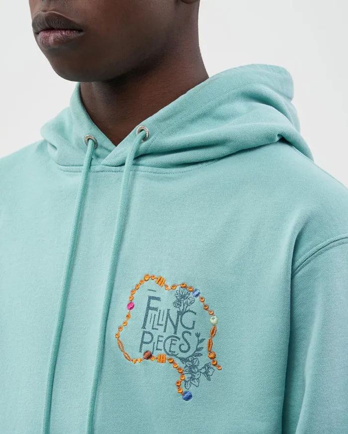 FP Studio Hoodie FP Beads Aqua Blue WomenMen Filling Pieces Hoodies and Sweatshirts