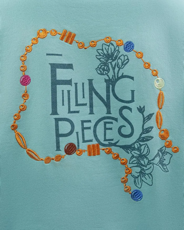 FP Studio Hoodie FP Beads Aqua Blue WomenMen Filling Pieces Hoodies and Sweatshirts