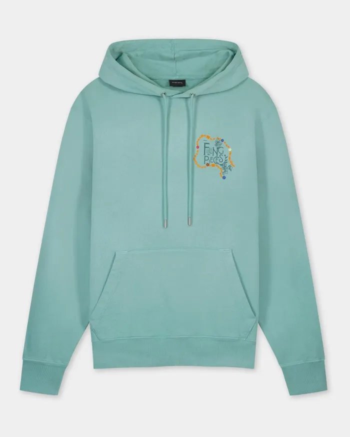 FP Studio Hoodie FP Beads Aqua Blue WomenMen Filling Pieces Hoodies and Sweatshirts