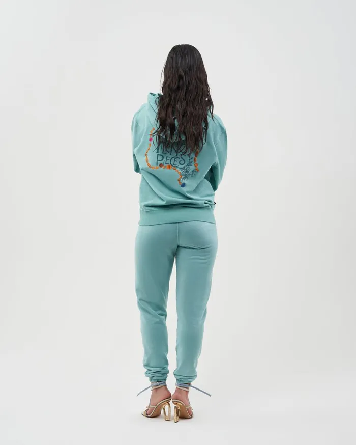FP Studio Hoodie FP Beads Aqua Blue WomenMen Filling Pieces Hoodies and Sweatshirts