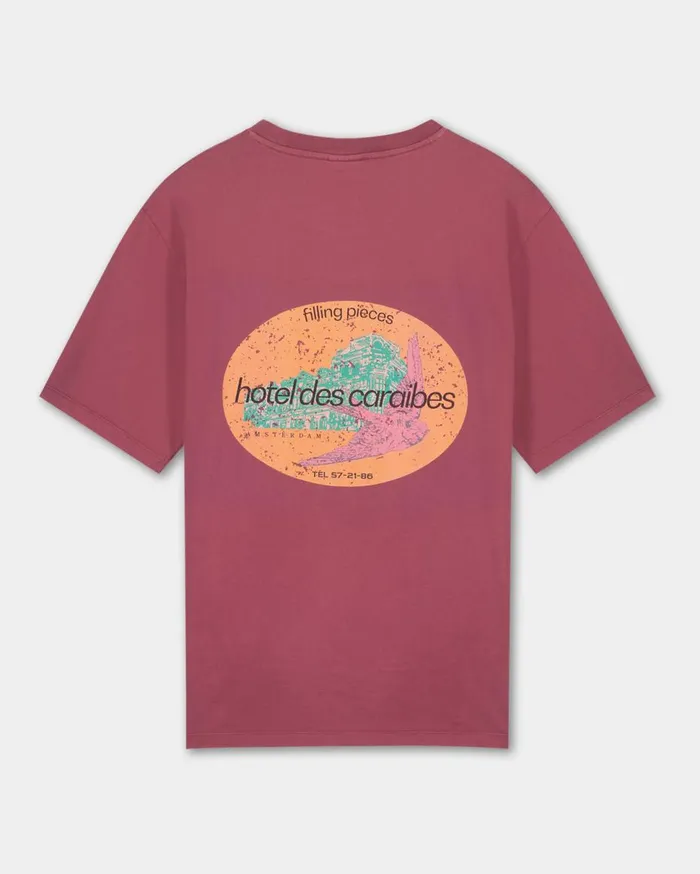 FP Studio Tee HDC Burgundy MenWomen Filling Pieces TShirts and Shirts
