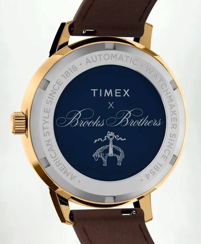 Fragrance andamp Gifts Men Brooks Brothers Brooks Brothers X Timex Marlin Automatic GoldTone Goldtone