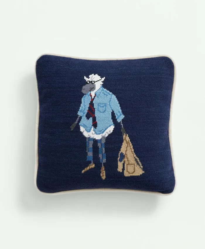 Fragrance andamp Gifts Men Brooks Brothers Smathers andamp Branson Needlepoint Henry Pillow Multi Fragrance andamp Gifts Men Brooks Brothers Smathers andamp Branson Needlepoint Henry Pillow Multi
