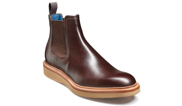 Fred 8211 Chocolate Hand Painted Mens Barker Shoes Boots