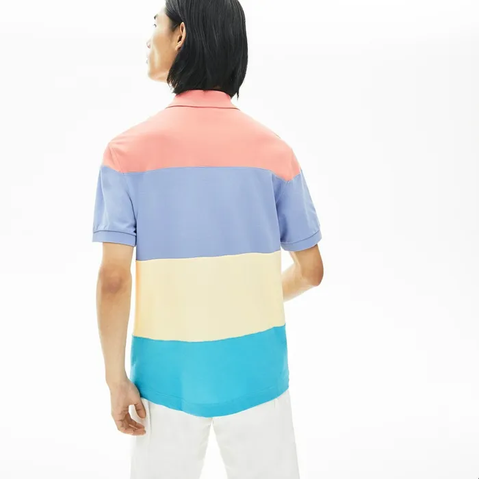Fresh And Light Cotton Piqu Classic Fit Polo Shirt TurquoiseYellowPurplePink Mens Lacoste Polos Near Me