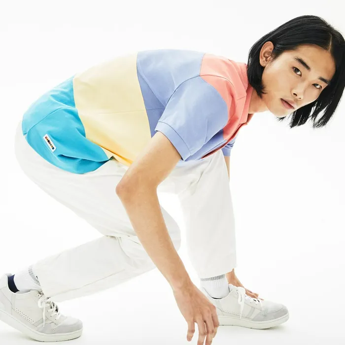 Fresh And Light Cotton Piqu Classic Fit Polo Shirt TurquoiseYellowPurplePink Mens Lacoste Polos Near Me