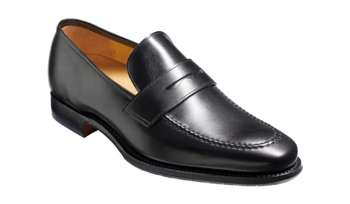 Gates 8211 Black Calf Mens Barker Shoes Loafers