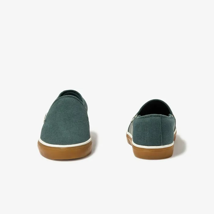 Gazon Canvas Slipons Dk GrnGum Womens Lacoste Sneakers Casaul