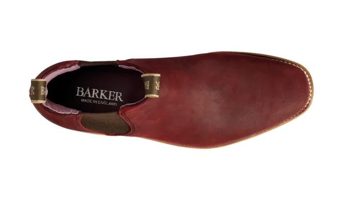 Gina 8211 Plum Waxy Suede Womens Barker Shoes Boots