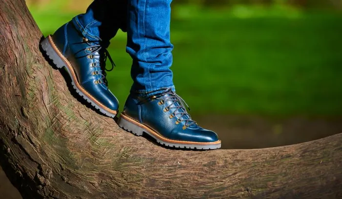 Glencoe 8211 Cherry Grain Mens Barker Shoes Boots