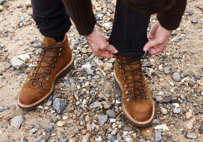 Glencoe 8211 Tan Burnish Suede Mens Barker Shoes Boots
