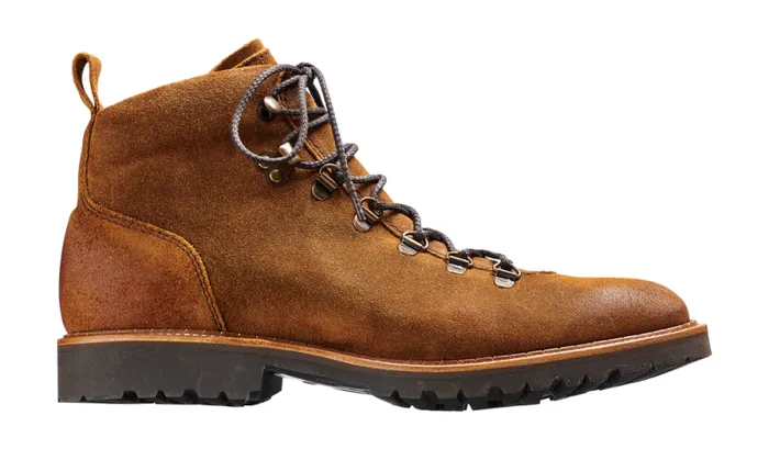 Glencoe 8211 Tan Burnish Suede Mens Barker Shoes Boots