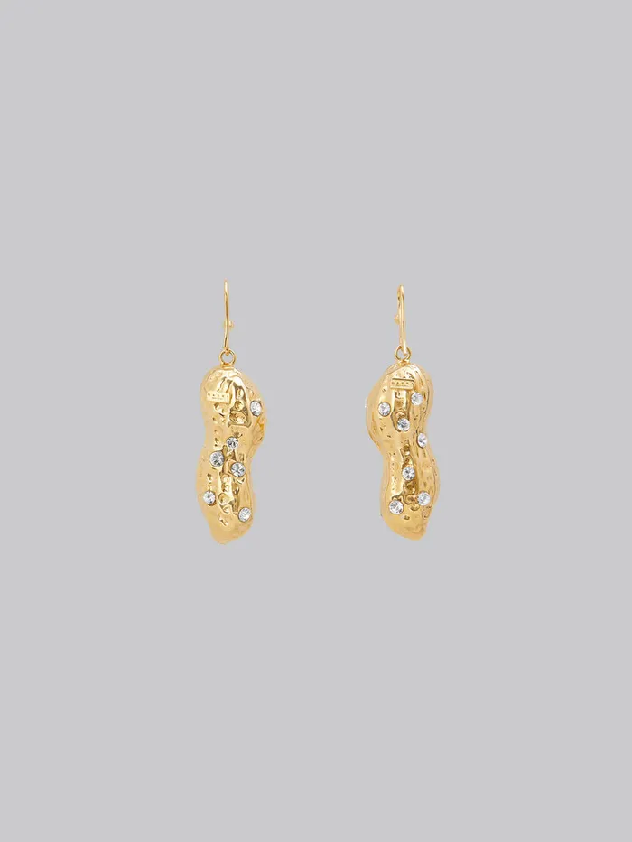 Gold Peanut Drop Earrings Women Marni Earrings