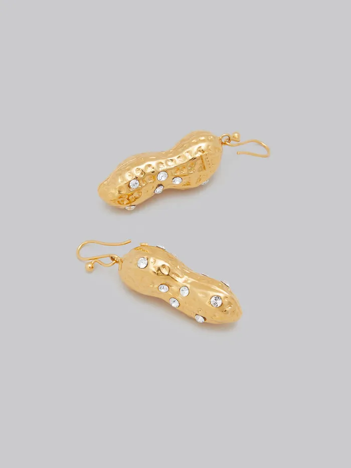 Gold Peanut Drop Earrings Women Marni Earrings