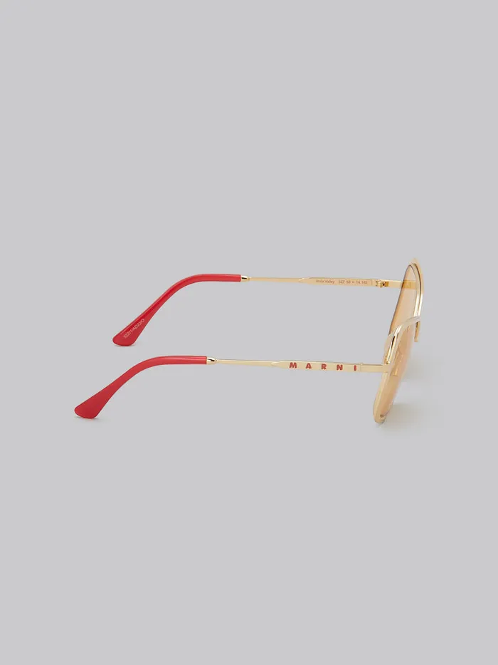 Gold Unila Sunglasses WomenMen Marni Sunglasses