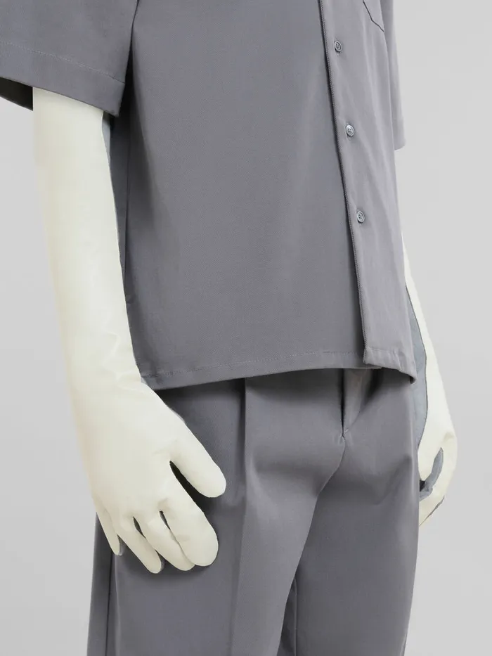 Gray And White Wool And Cashmere Long Gloves Men Marni Other Accessories