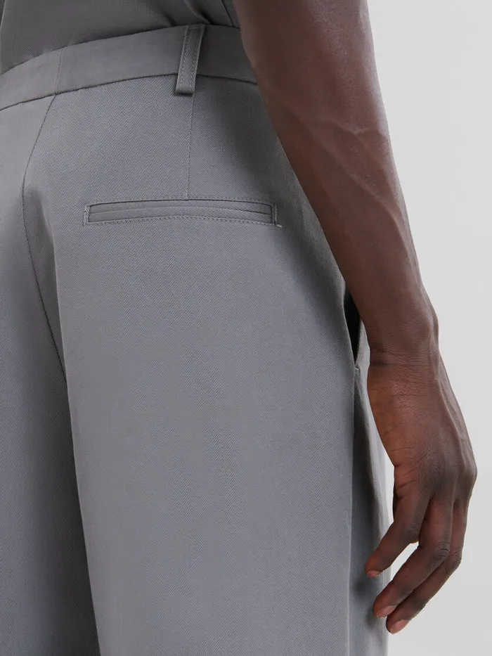 Gray Gabardine Classic Trousers Men Marni Pants