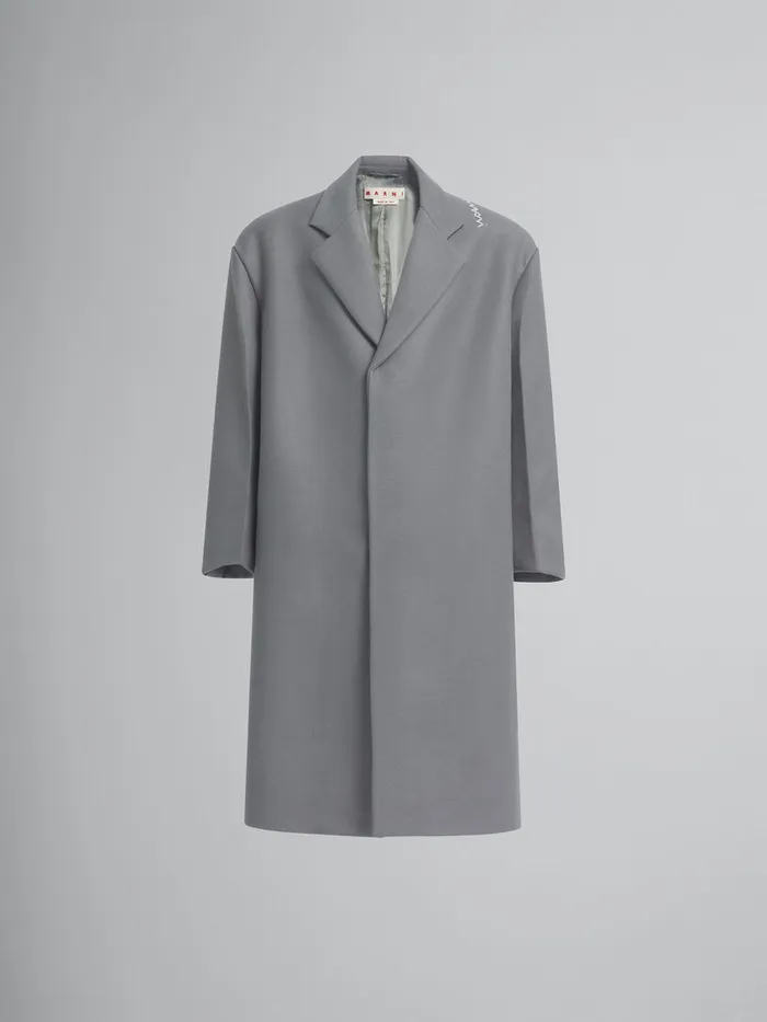 Gray Wool Oversized Coat Men Marni Coats and Jackets
