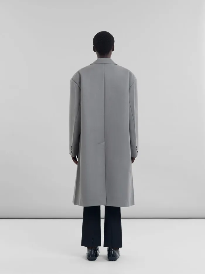 Gray Wool Oversized Coat Men Marni Coats and Jackets