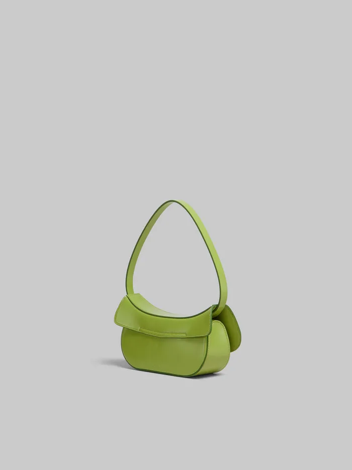 Green Leather Butterfly Small Hobo Bag Women Marni Shoulder Bags