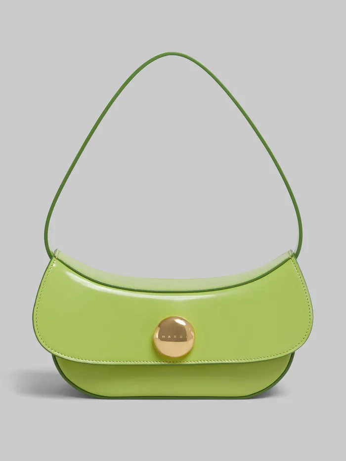 Green Leather Butterfly Small Hobo Bag Women Marni Shoulder Bags