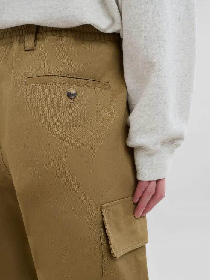 Green Organic Gabardine Cargo Pants Men Marni Pants