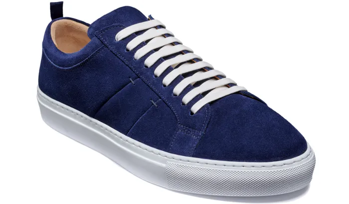 Greg 8211 Navy Suede Mens Barker Shoes Sneakers