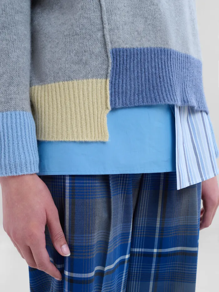 Grey Colourblock Cashmere Jumper Women Marni Knitwear