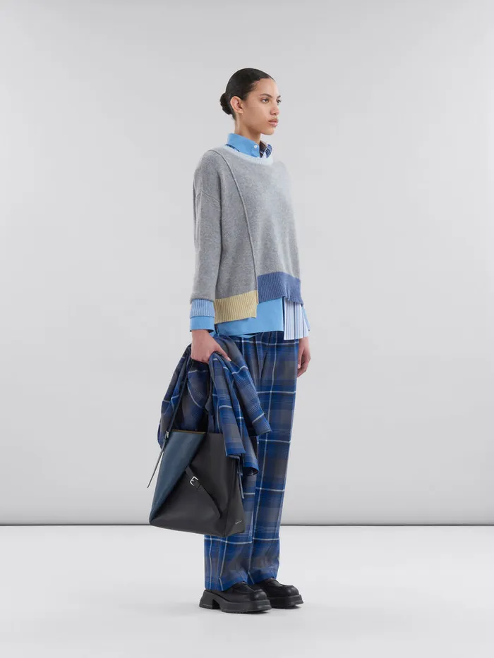 Grey Colourblock Cashmere Jumper Women Marni Knitwear