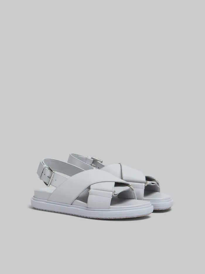 Grey Leather Fussbett Women Marni Fussbett