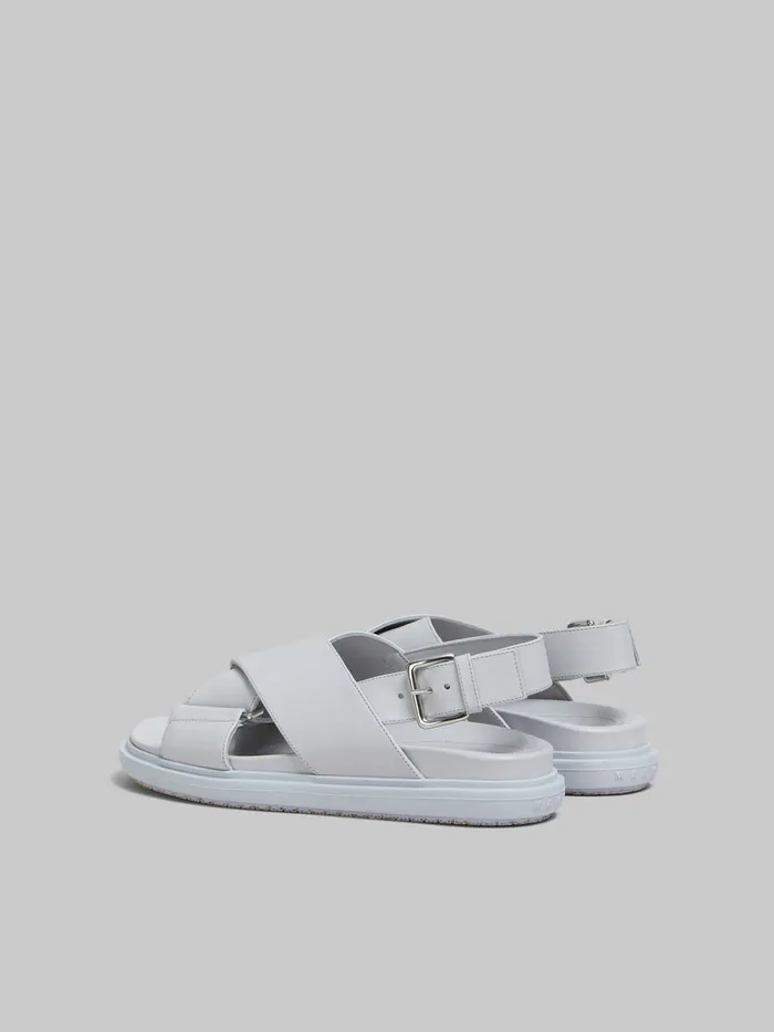Grey Leather Fussbett Women Marni Fussbett