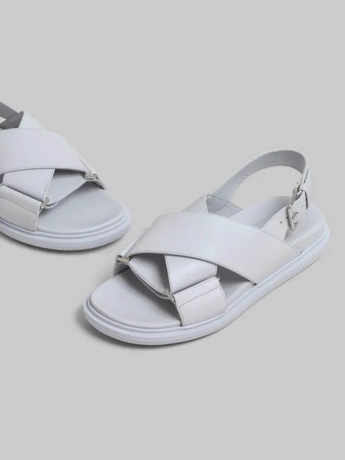 Grey Leather Fussbett Women Marni Fussbett