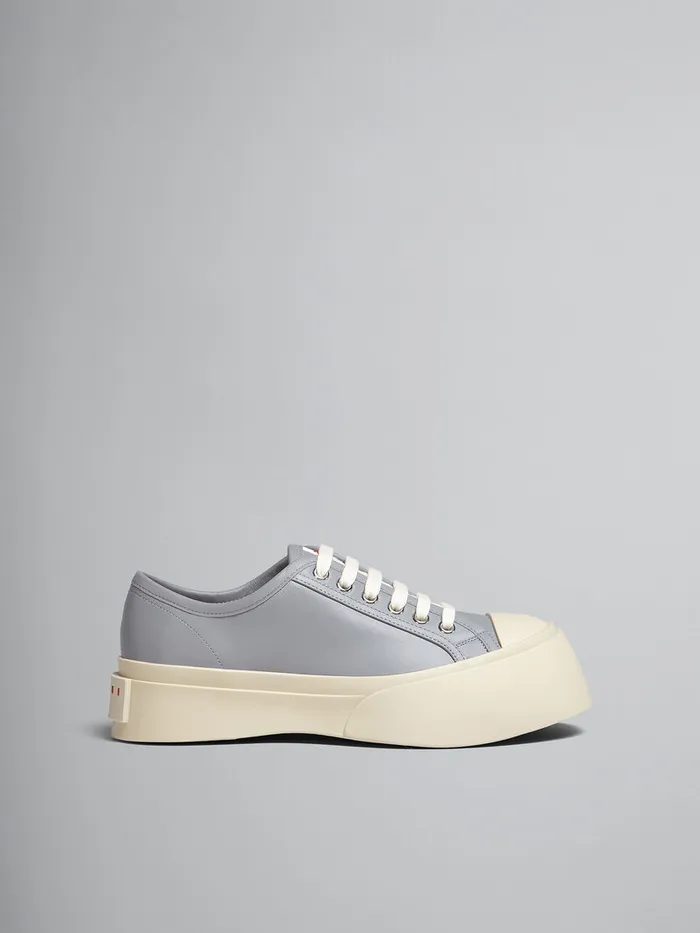 Grey Leather Pablo Laceup Sneaker Women Marni Pablo