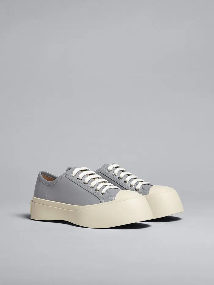 Grey Leather Pablo Laceup Sneaker Women Marni Pablo