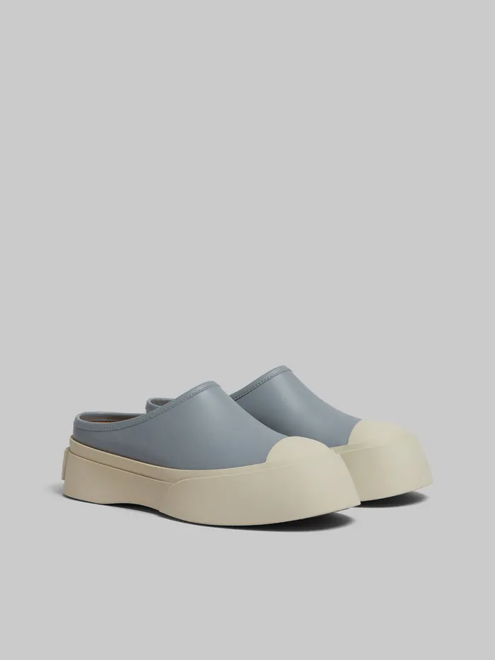 Grey Leather Pablo Sabot Women Marni Pablo