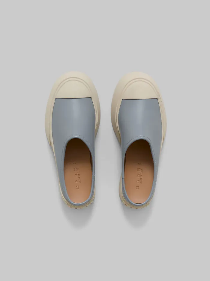 Grey Leather Pablo Sabot Women Marni Pablo