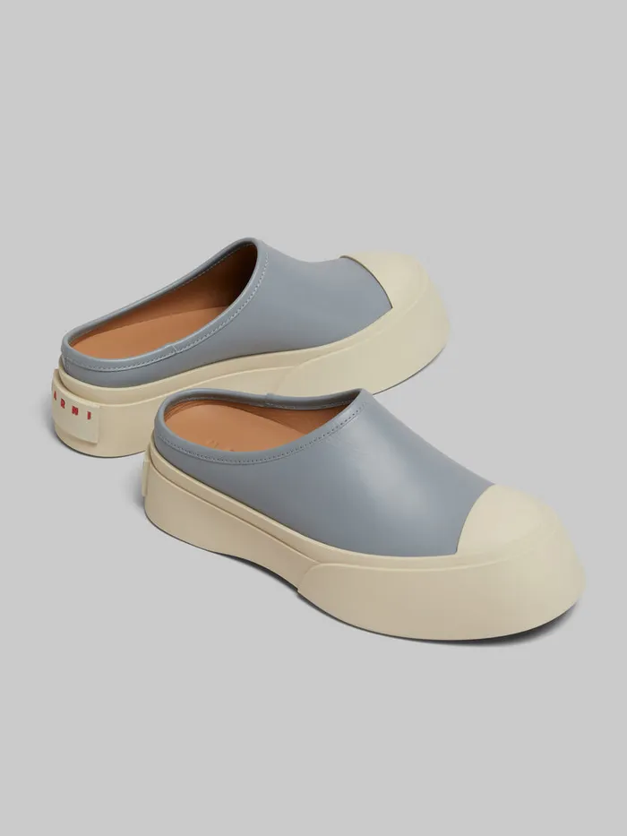 Grey Leather Pablo Sabot Women Marni Pablo